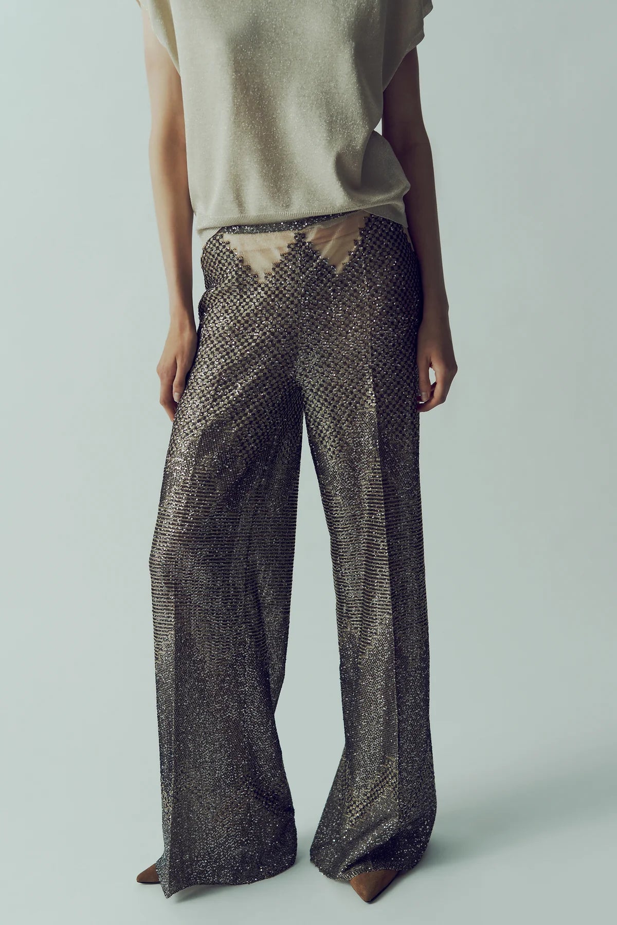 Pantalone disegno geometrico