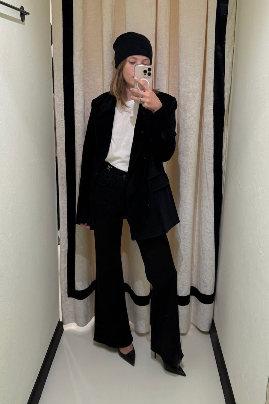 Citizens of Humanity Kimberly Flare w/ Horsebit in Rich Black