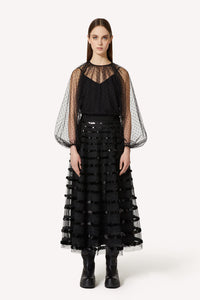Top in tulle Point D'esprit