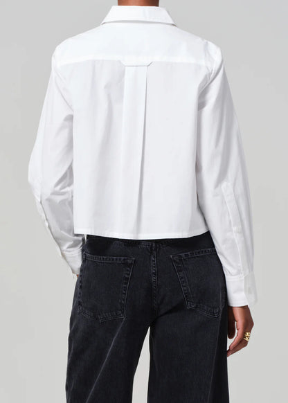 Camicia cropped tuxedo