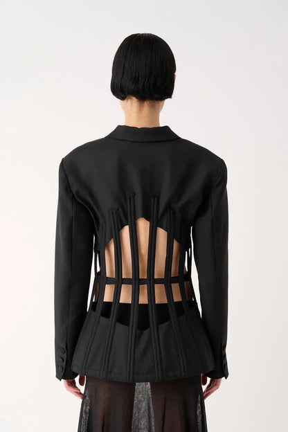Giacca bustier con aperture
