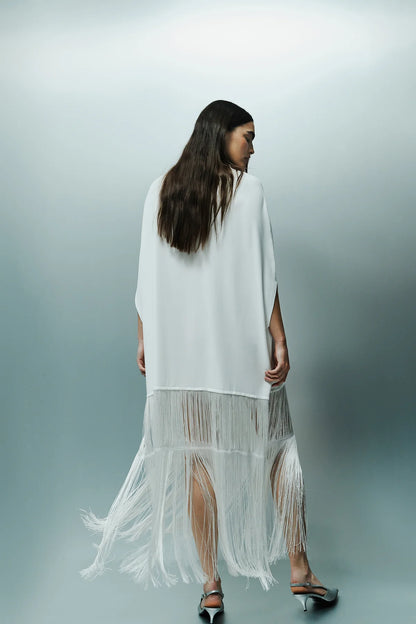 Abito kimono con frange