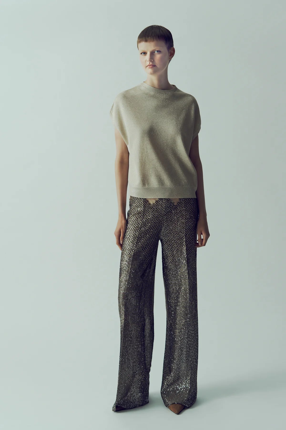 Pantalone disegno geometrico