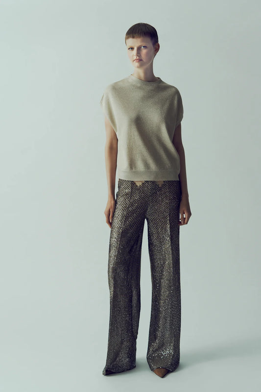 Pantalone disegno geometrico