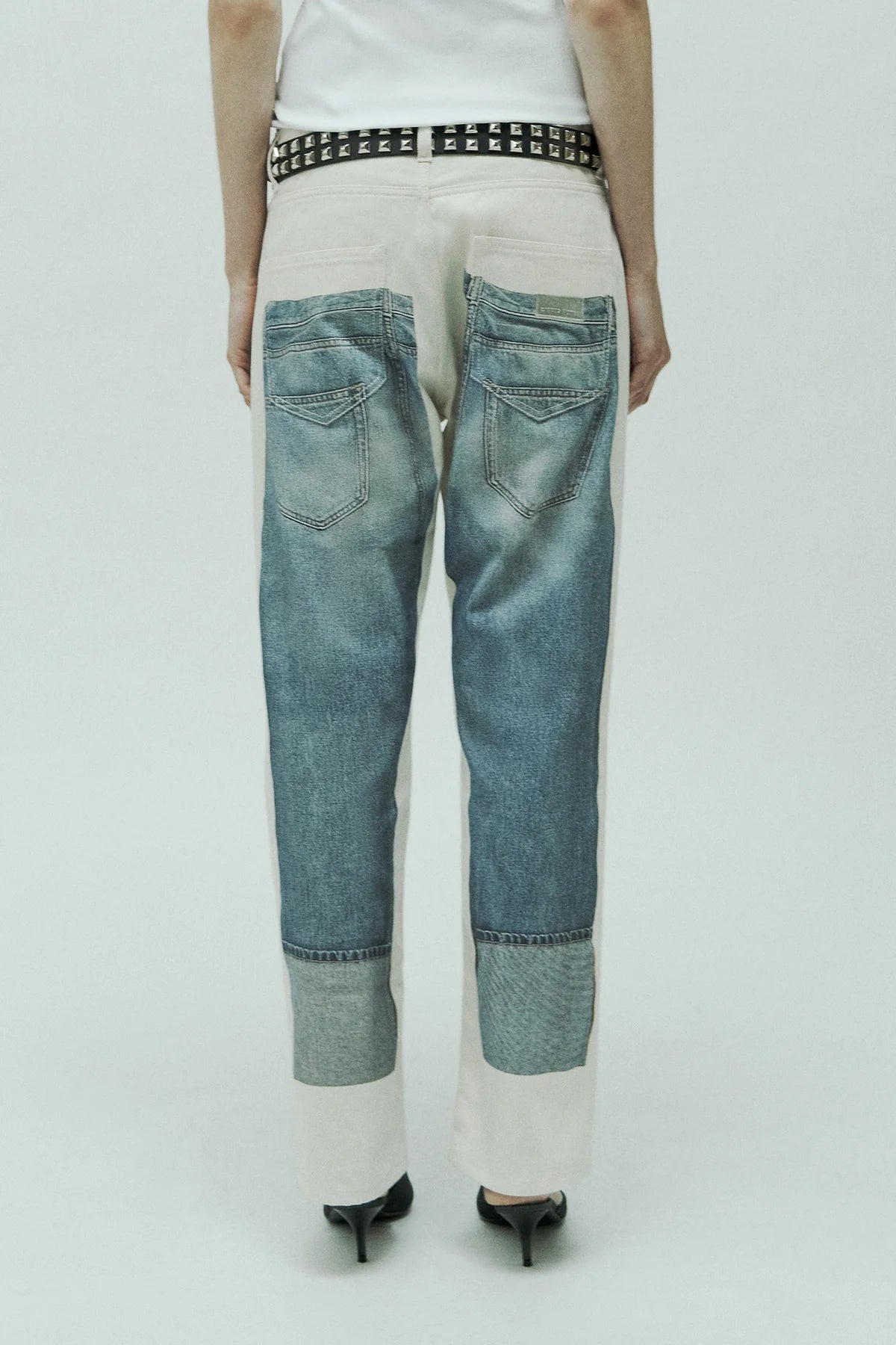 Jeans cinque tasche grafica