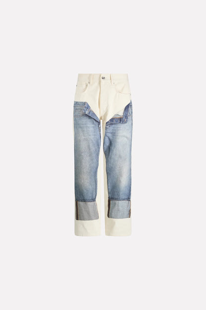 Jeans cinque tasche grafica