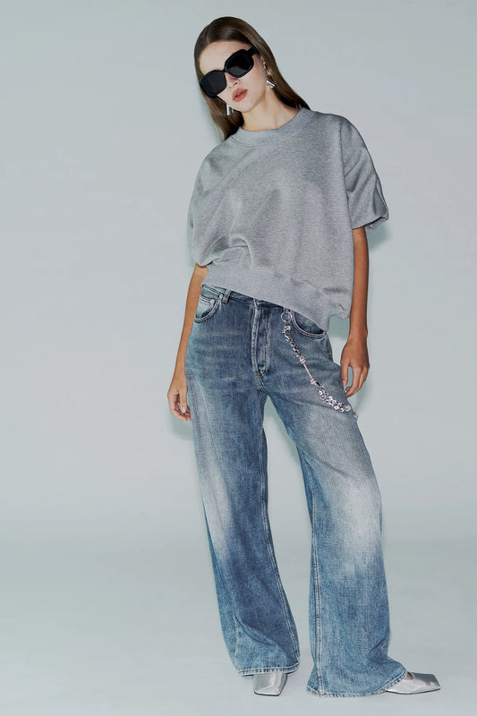Jeans wide leg catena