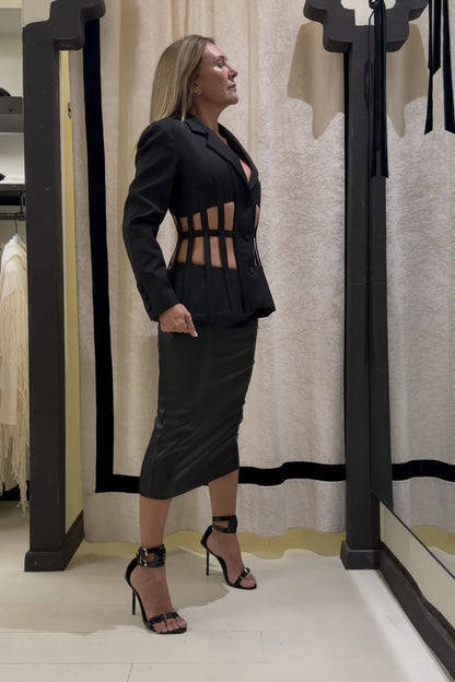 Giacca bustier con aperture