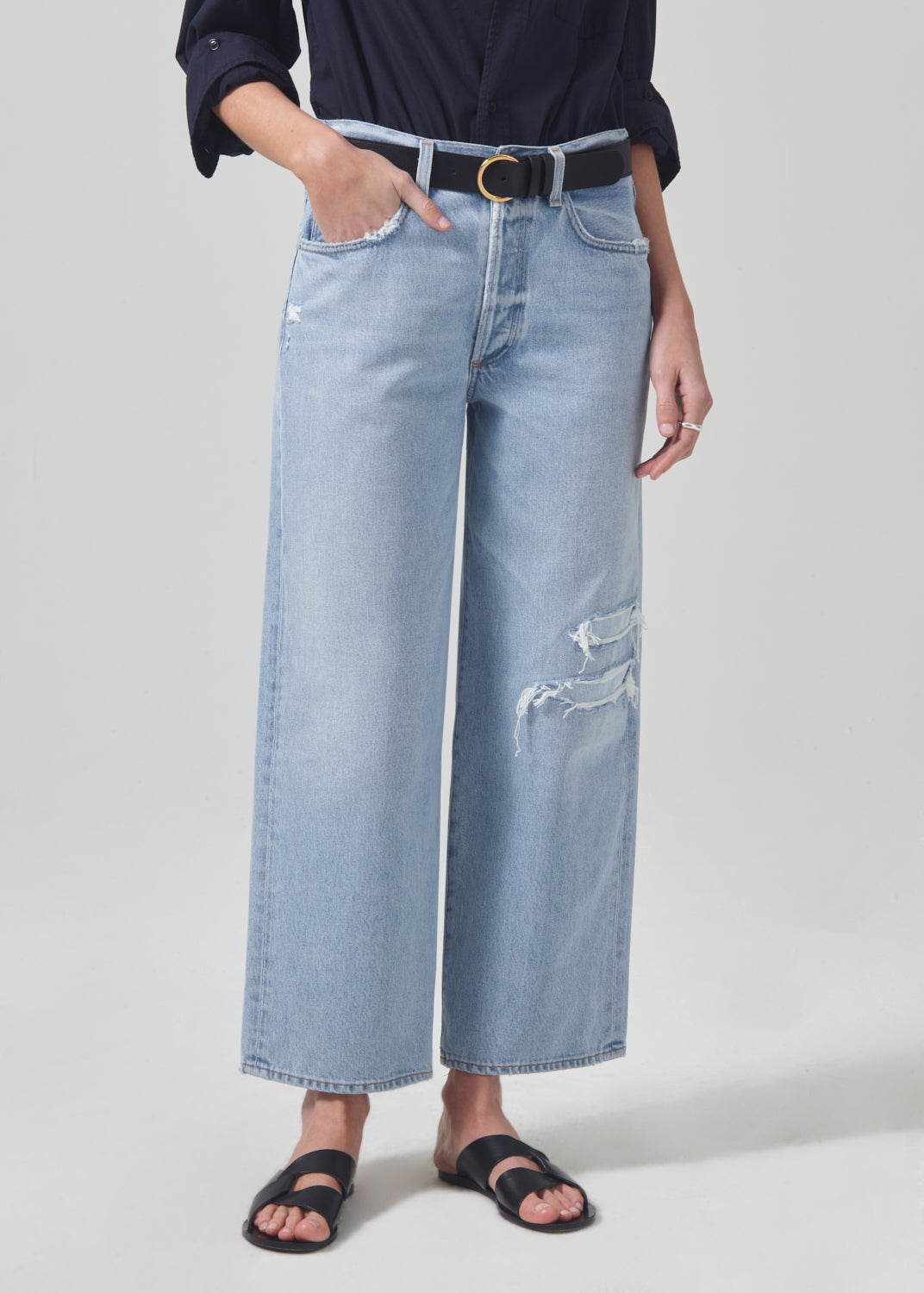 Pina Low Rise Baggy Crop Jeans
