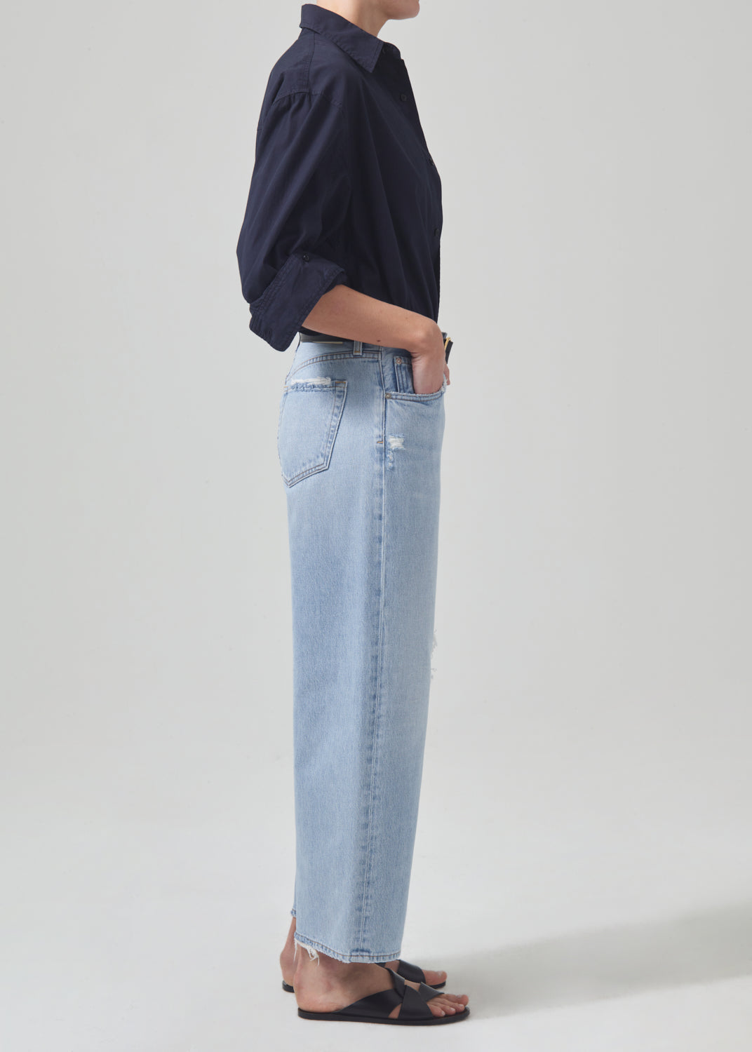 Pina Low Rise Baggy Crop Jeans